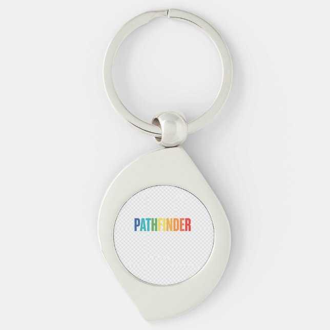 Pathfinder – Find Your Own Way Tee Key Ring (Front)