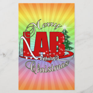 PATHOLOGIST CHRISTMAS LABORATORY STATIONERY