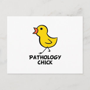Pathology Chick Postcard