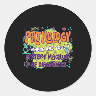Pathology Lab Week 2025 Mystery Machine Of Diagnos Classic Round Sticker