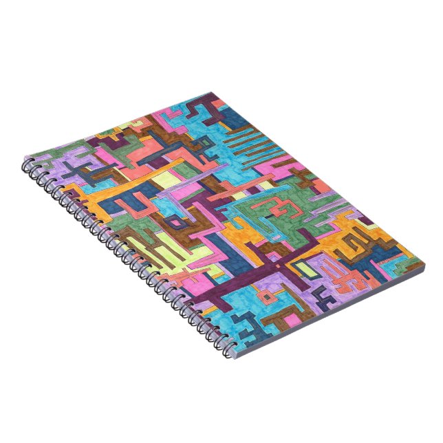 "Paths" Abstract Art Notebook (Right Side)