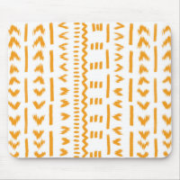 Paths Of Sun Mudcloth African Pattern In White