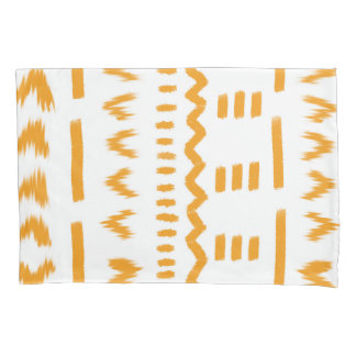 Paths Of Sun Mudcloth African Pattern In White Pillowcase