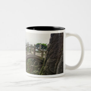 Pathway and small bridge, Yellow Mountain, 2 Two-Tone Coffee Mug