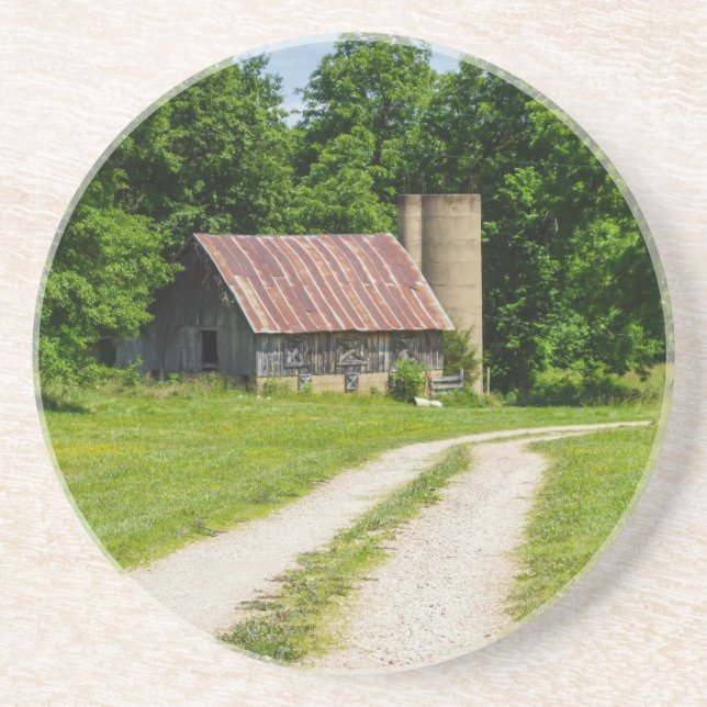 Pathway Through A Farm Coaster (Front)