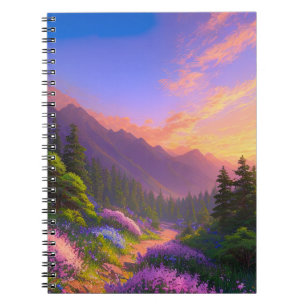 Pathway to a Green Pine Forest Notebook