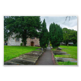 Pathway to History: St. Asaph Parish Church, Wales Photo Print