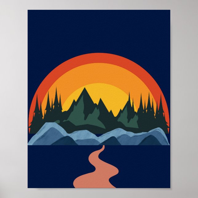 Pathway to the Horizon Picture Ledge Poster (Front)