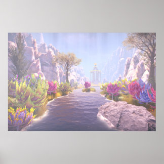 Pathway to the Temple Poster