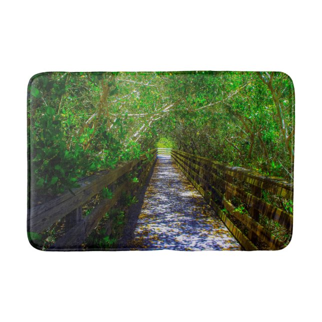 Pathway under the Tree Canopy Bath Mat (Front)