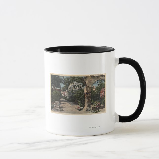 Pathways of the Patio Mission Garden Mug (Right)