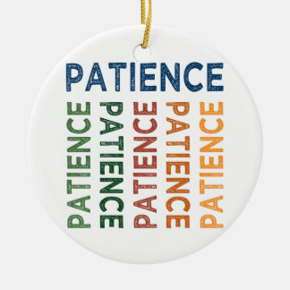 Patience Cute Colourful Ceramic Tree Decoration