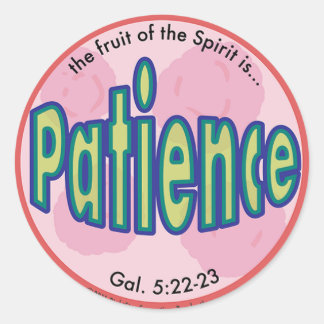 Patience Fruit of the Spirit Spots Sticker