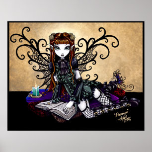 Patience Gothic Reading Fairy Poster