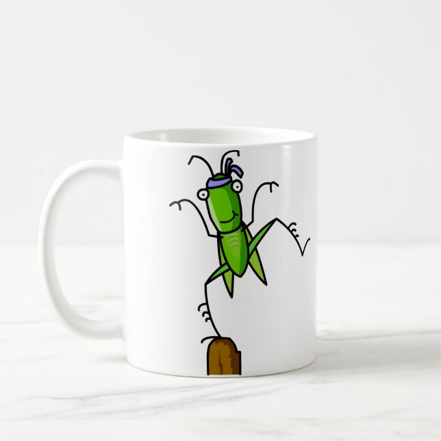 Patience Grasshopper Balance Mug (Left)
