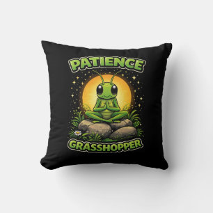Patience Grasshopper Cushion