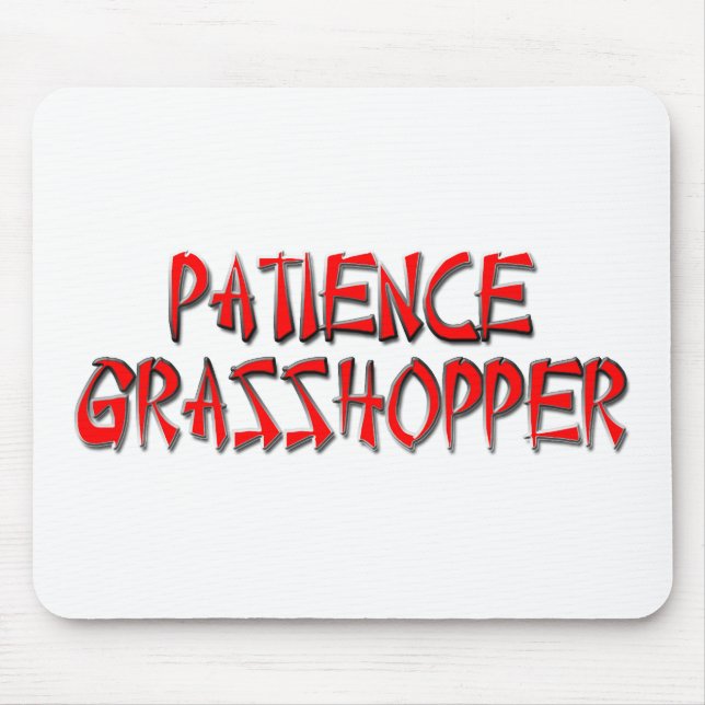 PATIENCE GRASSHOPPER MOUSE MAT (Front)