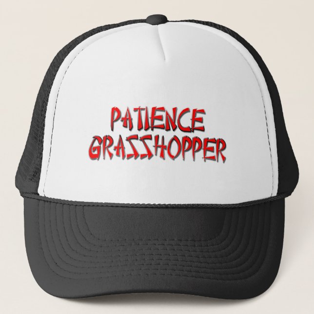 PATIENCE GRASSHOPPER TRUCKER HAT (Front)