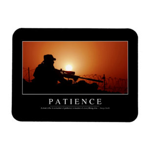 Patience: Inspirational Quote Magnet