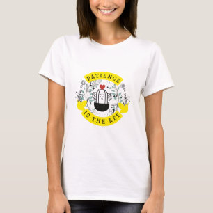 Patience is the Key Coloured and B&W Womens Basic T-Shirt