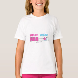 Patience Loading Cute Snail Personalized Birthday T-Shirt
