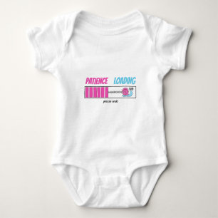 Patience Loading Funny Snail Newborn Shower Gift Baby Bodysuit