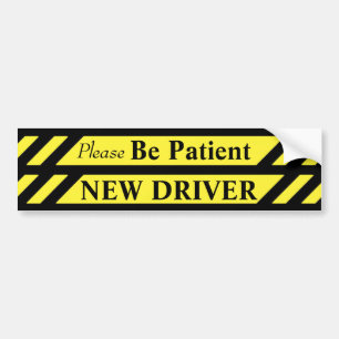 Patience New Driver Bumper Sticker