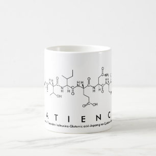Patience peptide name mug