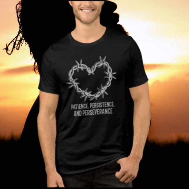 Patience, Persistence & Perseverance – Sober  Tri-Blend Shirt (Creator Uploaded)