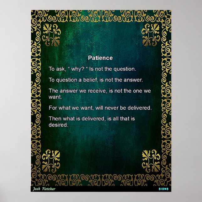 Patience Poster (Front)