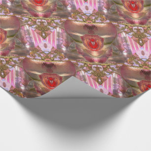 Patience Romantic Pretty Pink Pattern Wrapping Paper