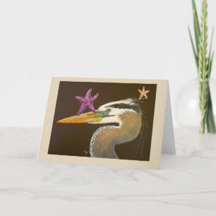 Patience the heron card