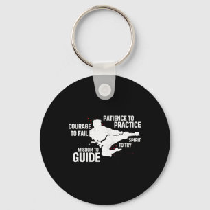 Patience To Practice Courage To Fail Karate Karate Key Ring