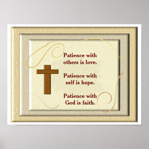 Patience with God -art print
