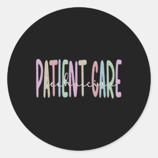 Patient Care Tech Patient Care Technician Classic Round Sticker