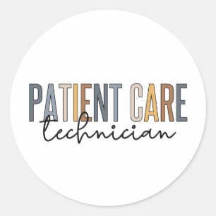 Patient Care Technician PCT Gifts Classic Round Sticker