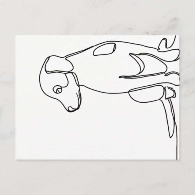 Patient Dog Postcard (Front)