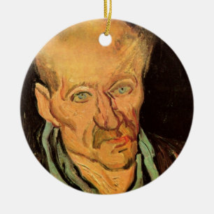 Patient in Saint-Paul Hospital by Vincent van Gogh Ceramic Tree Decoration