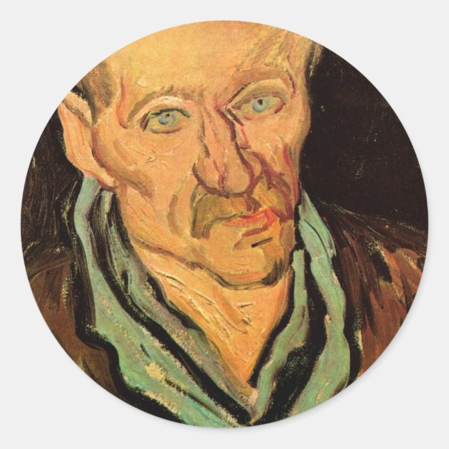 Patient in Saint-Paul Hospital by Vincent van Gogh Classic Round Sticker (Front)