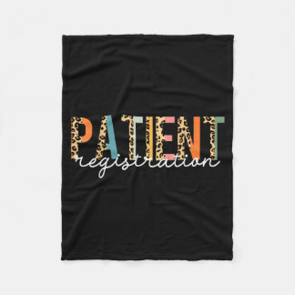 Patient Registration Registrar Emergency Fleece Blanket
