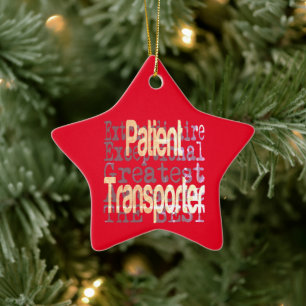 Patient Transporter Extraordinaire Ceramic Tree Decoration