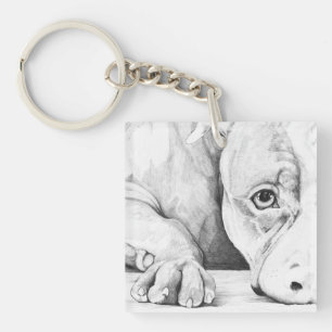 Patiently Waiting (customisable) Key Ring