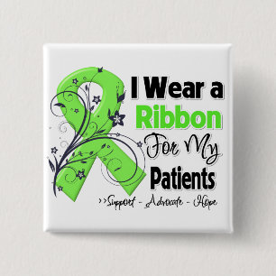 Patients - Lymphoma Ribbon 15 Cm Square Badge