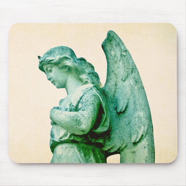 Patina Angel Mouse Mat (Front)