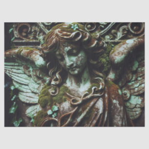 Patina Angel Sculpture Decoupage Tissue Paper