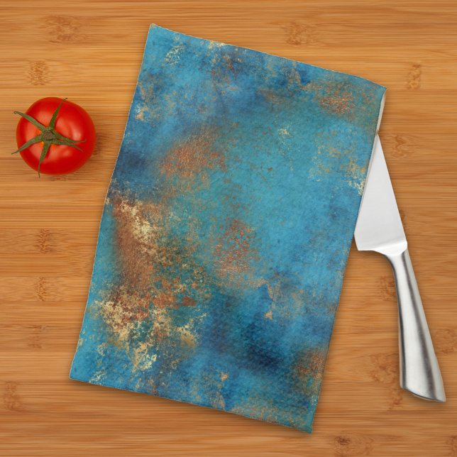 Patina Copper Distressed Look Tea Towel (Creator Uploaded)