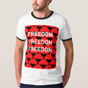 Patineta Red and black contemporany art background T-Shirt