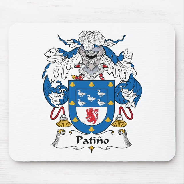 Patino Family Crest Mouse Mat (Front)