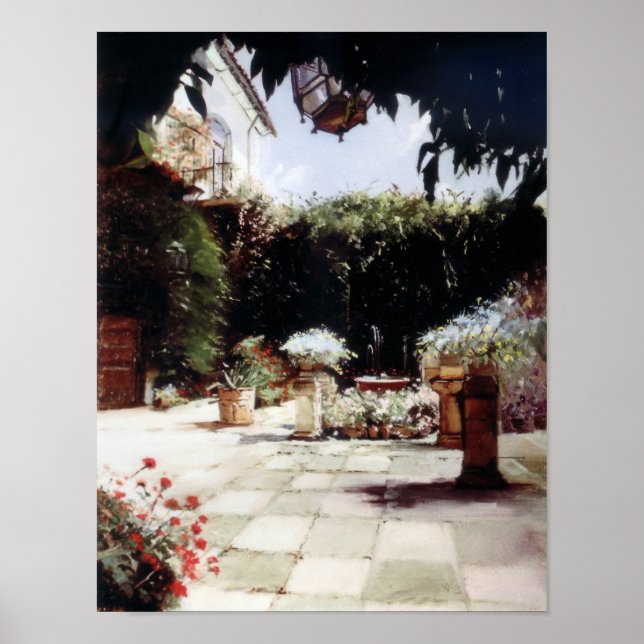 Patio de Córdoba/Courtyard in Cordoba Poster (Front)