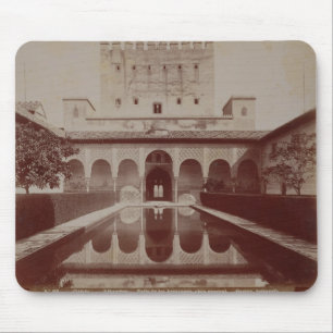 Patio de los Arrayanes, Alhambra, c.1875-80 (sepia Mouse Mat